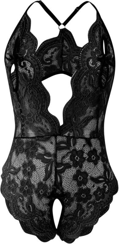 Venlisa Deep-Plunge Lace Fantasy Bodysuitsuit V2910
