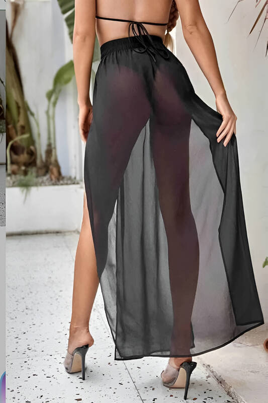 Venlisa فستان شاطئ نسائي بتنورة باريو من التول V9700