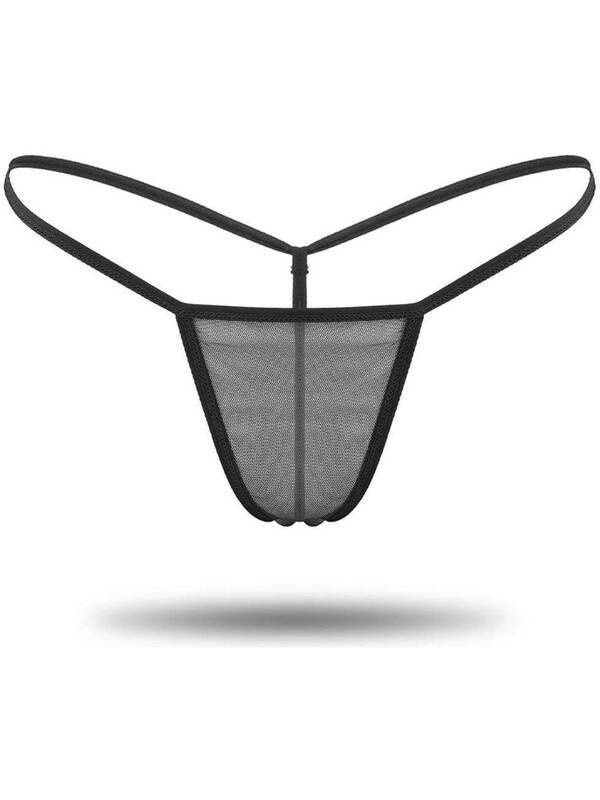 Venlisa Tulle-Detail Thong Panty V6600